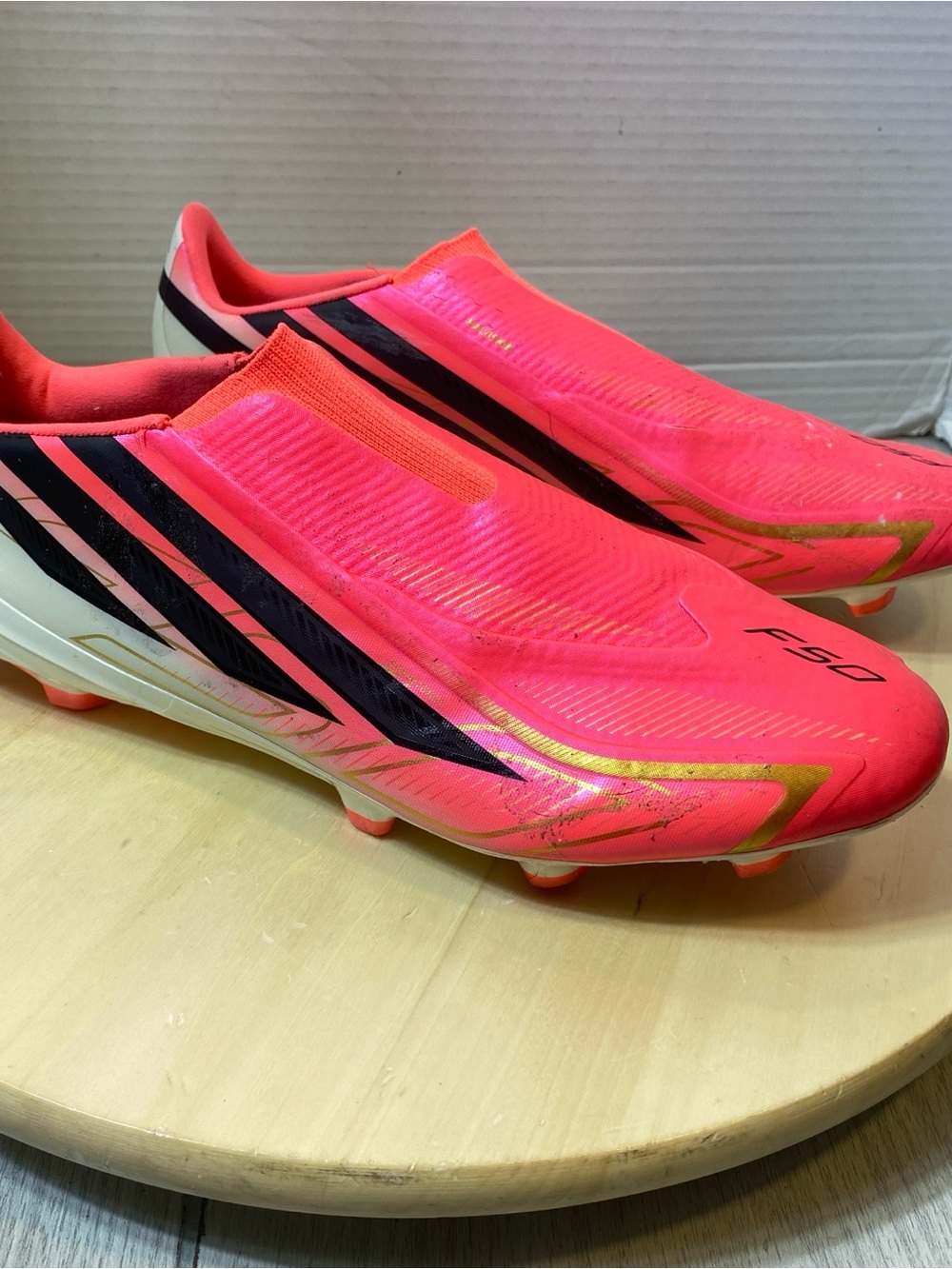 adidas F50 Hyperfast League Laceless Firm Ground Soccer Cleats Men’s 10.5